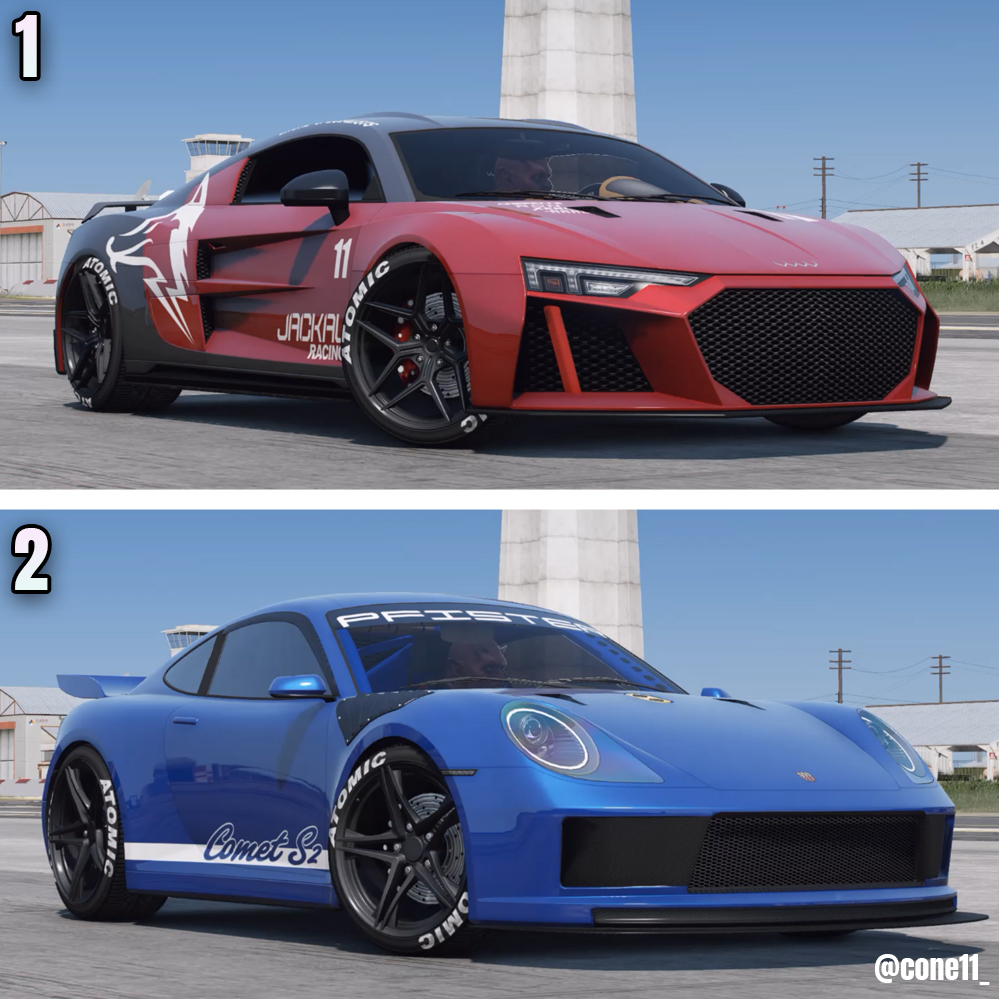 ITz_CONE11's tweet photo. GTA 5 Online: OBEY 10F VS COMET S2 (WHICH IS FASTEST?)
https://t.co/nFdryH7UCY
#gta5 #gta5online #rockstargames #rockstar #games #cargames #xbox #playstation #cone11 #obey10f #10f #comets2
@RockstarGames https://t.co/udJgy19Gje