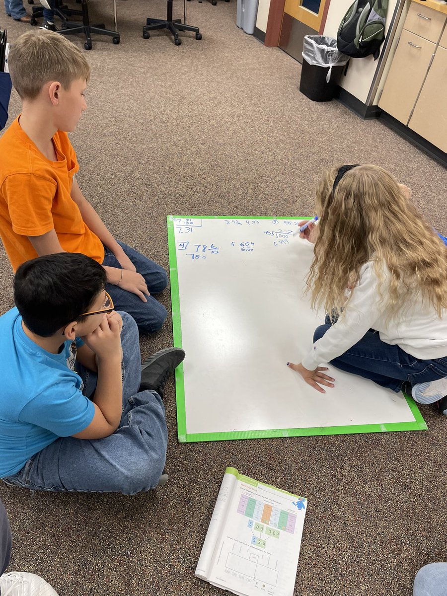 MrLangemo's tweet photo. We took the BIG whiteboards out today to work on decimals to fractions. https://t.co/YolH8jQsAg
