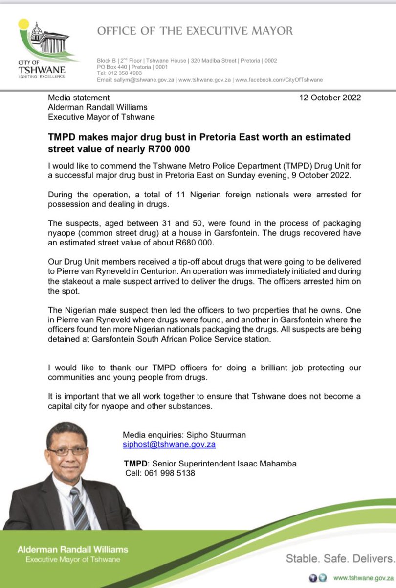 Tshwane Coalition tweet media