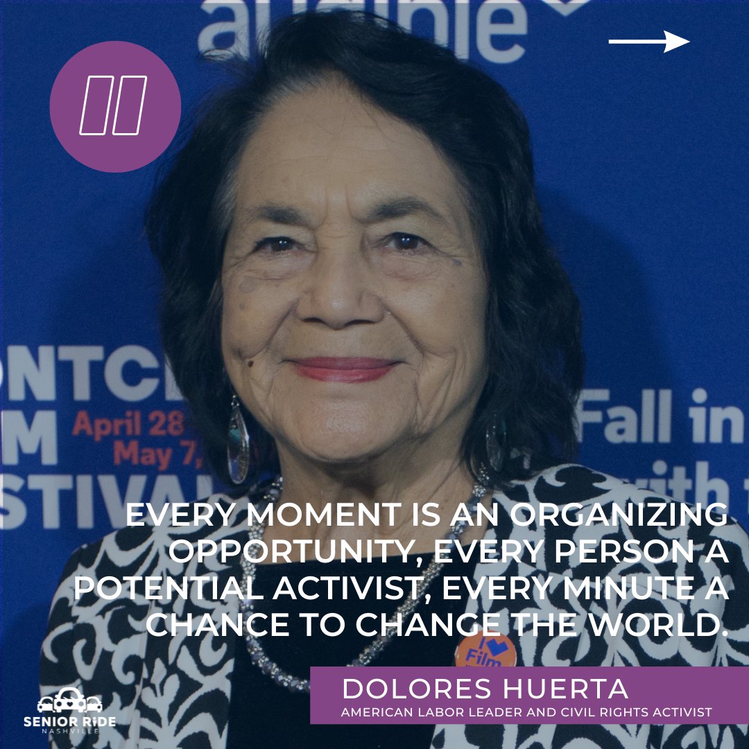 SeniorRideNash's tweet photo. Sept 15 to Oct 15 is #HispanicHeritageMonth. It honors cultures &amp; contributions of Hispanic &amp; Latino Americans as we celebrate heritage rooted in all Latin American countries. We're highlighting Latine individuals who made (or are still making) history into their senior years! https://t.co/qVQzGTLHw6
