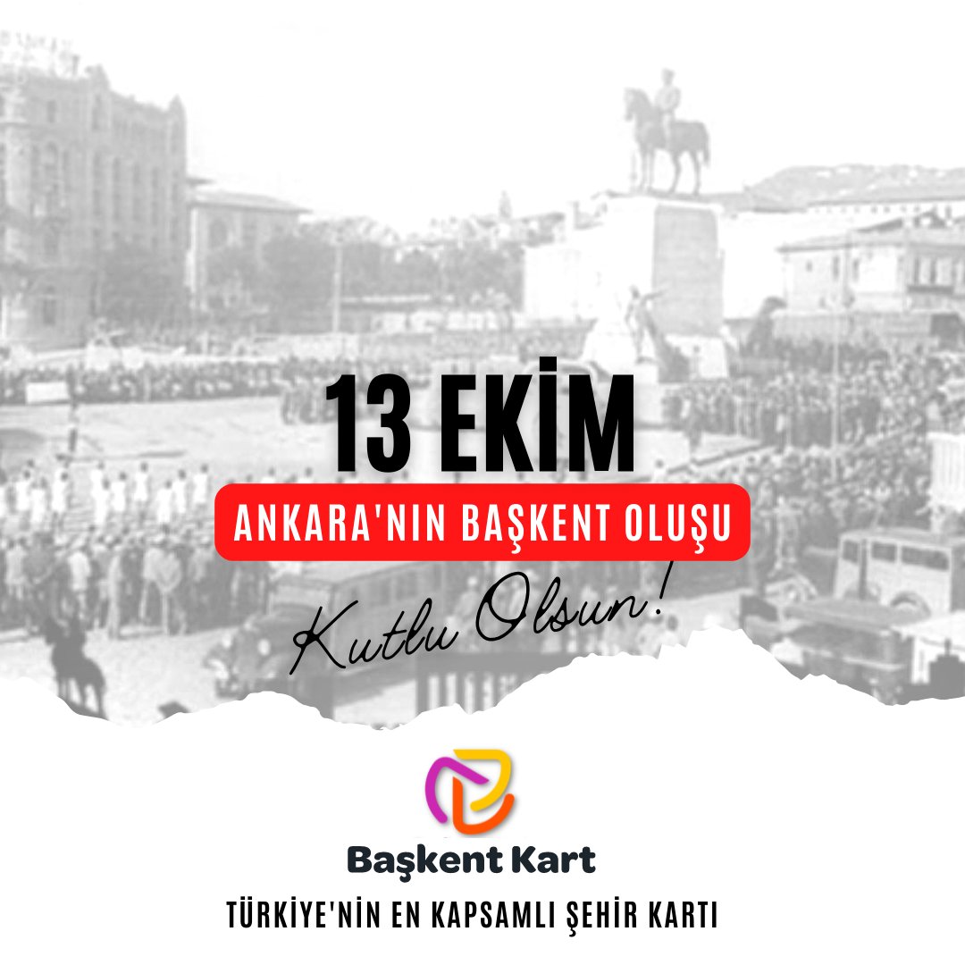 Milli mücadelemizin merkezi ve bağımsızlığımızın son kalesi olan Ankara’nın, “Başkent” oluşunun 99. yıl dönümü kutlu olsun.