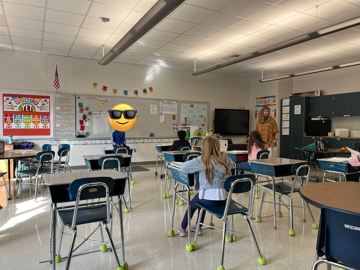 Author’s Chair in <a href="/becky_bouldin/">Becky Bouldin</a> classroom today. Students working on public speaking and giving compliments/feedback to peers. Awesome to see these students share their work and support each other.