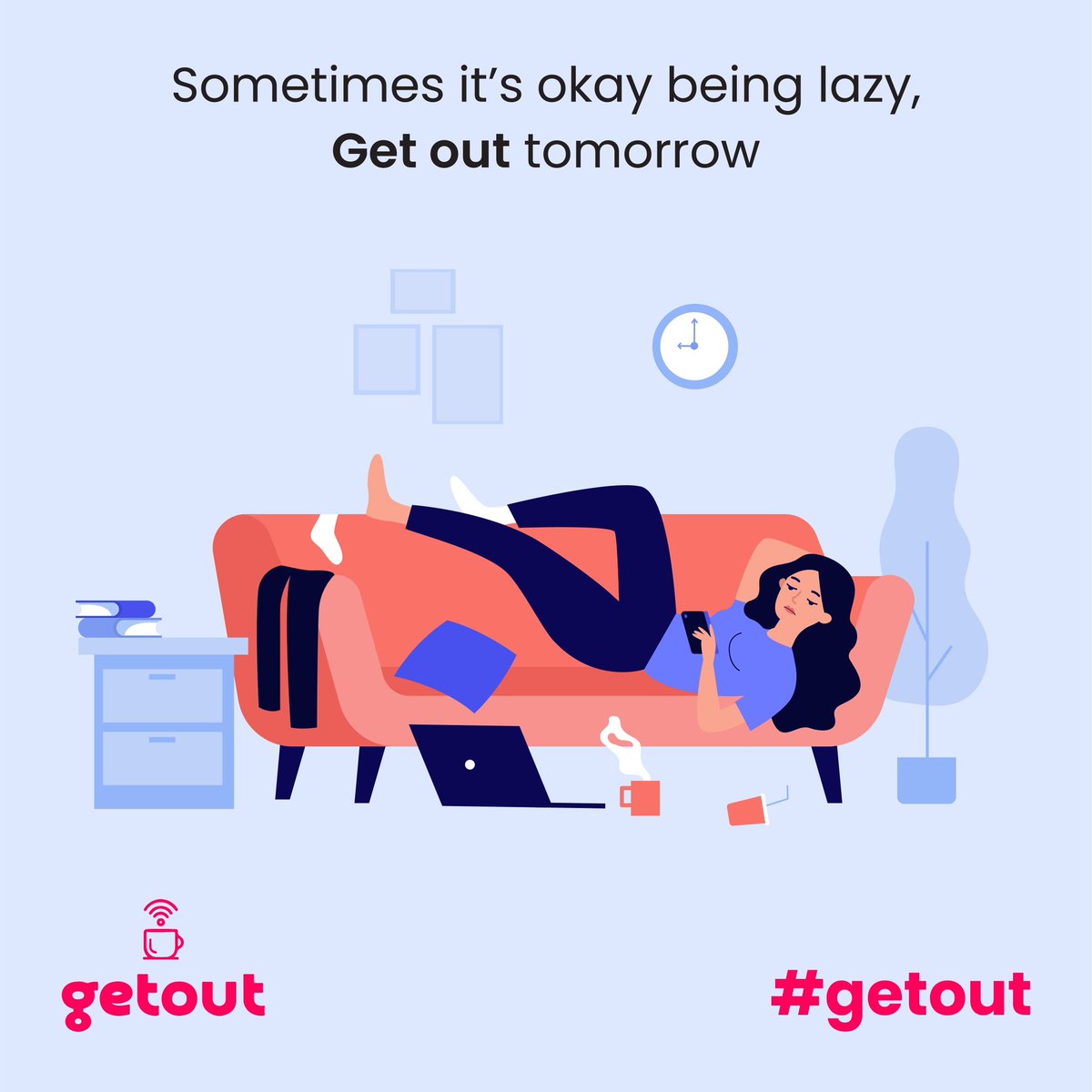 Getoutindia's tweet photo. Pak gaye thak gaye couch pe atak gaye, koi baat nahi ab kal bahar jaana.
.
.
.
#GetOut #GetOutNow #Peace #Creativity #Offers #Discounts #GetOutToGetIn #Delhincr #Gurgaon #Writer #Artists #Photography #Singer #Calm #Noida #Weekend @Getoutindia https://t.co/YEng5dc72g
