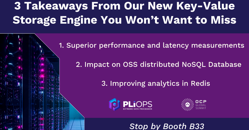 PliopsLtd's tweet photo. The OCP Global Summit is coming up next week! Stop by the Pliops booth and check out our demos to see first-hand how our technology can dramatically improve data infrastructure performance. #OCPGlobalSummit #OCP22 #OpenComputeProject https://t.co/X6HA8rpdIc