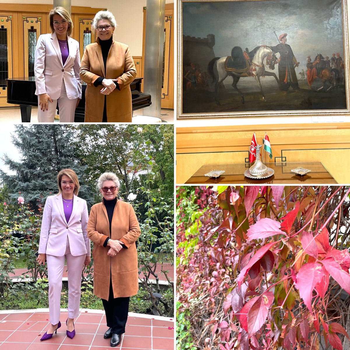 Thank you for the invitation Amb.of Türkiye @GulsenKaranis . Had an inspiring and fruitful conversation on women in diplomacy and possible collaboration while visiting the beautiful rose garden of the Residence. #women4diplomacy #education #softpowerdiplomacy #fall 🍂