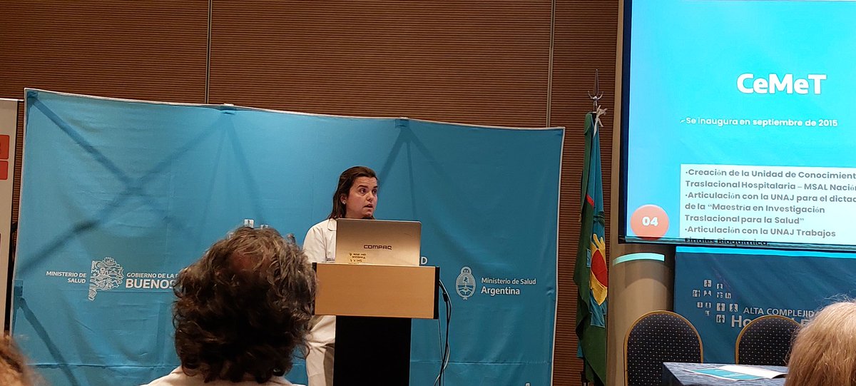 GiselaStreiten1's tweet photo. Acompañando a @vivifanessi excompañera de la #MITSA actual coordinadora del #CEMET en @ElCruceHospital presentando las #UCTH https://t.co/guhpgbDuxd