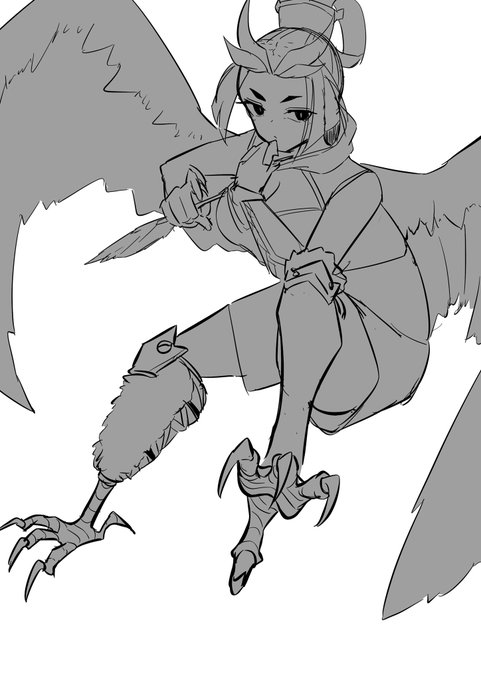 チューチャオちゃんおみ足人外なんだ〜!っていうラクガキ
まぁ立ち絵に全然うつってねぇから最初すげぇ太ももにソロモンが驚いてるのかと思った 