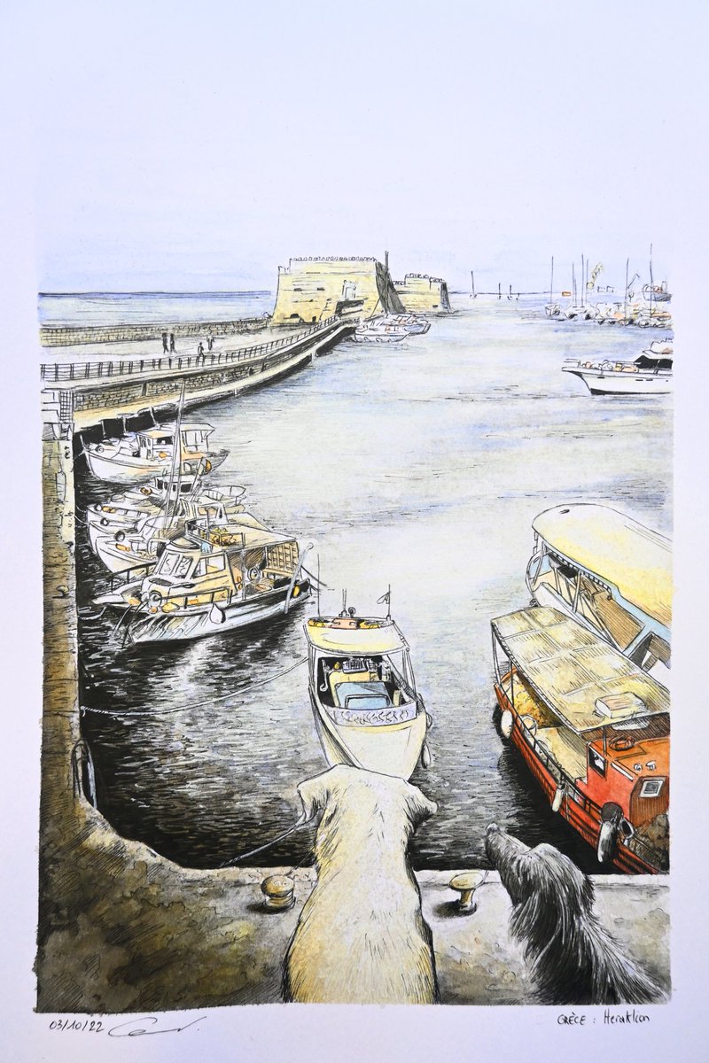 vetcprojet's tweet photo. Suivez ces sympathiques chiens errants qui peuplent le lieu, qui guide qui? Bienvenue à Heraklion! Texte de Nina Desmots #illustration par Heyton’s
#dessin #draw #drawing #Voyage #painting #paintingoftheday #drawingart #drawingchallenge #drawingsketch #word #wordpress #artwork https://t.co/xzMqhJrHpq