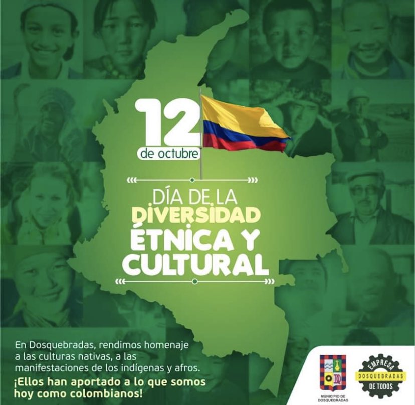 SecreDesarrollo's tweet photo. DÍA DE LA DIVERSIDAD ÉTNICA Y CULTURAL

Hoy es un buen día para reconocernos como un país pluriétnico y multicultural, en el que la diversidad es nuestra mayor riqueza.

#12deOctubre #DiversidadCultural #étnica #EmpresaDeTodos https://t.co/HK90z7JCRv