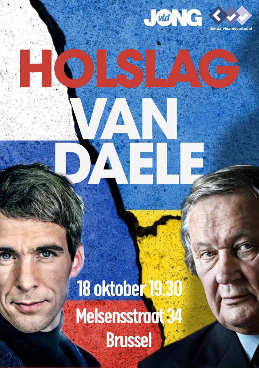 Volgende week dinsdag ontvangen we Jonathan Holslag en Frans van Daele voor een gespreksavond te Brussel over geopolitiek. Er zijn nog steeds enkele plaatsen beschikbaar. Inschrijven via  eventbrite.nl/e/tickets-gesp…