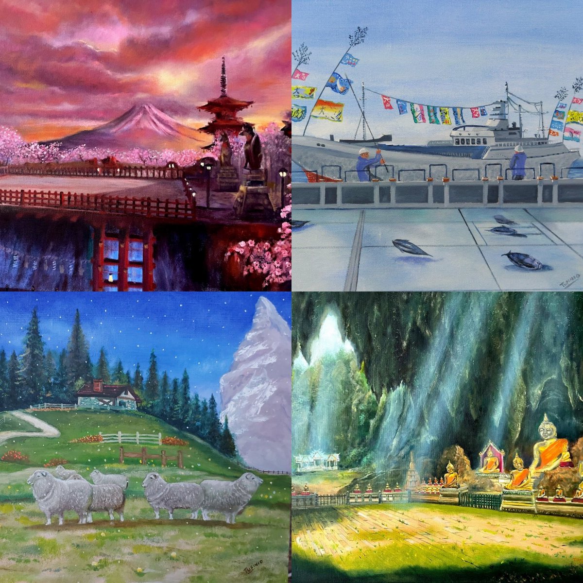A small showcase of some of the artwork my farther <a href="/TufinioArt/">TufinioArt</a> has oil painted on canvas over the last 2 years 🖼.

Can't wait to see what the <a href="/TEKKEN/">TEKKEN</a> future holds in regards to character &amp; stage design.

Oil painted Tekken 8 stages incoming soon 👀 <a href="/mykeryu/">Michael Murray</a> <a href="/Harada_TEKKEN/">Katsuhiro Harada</a>