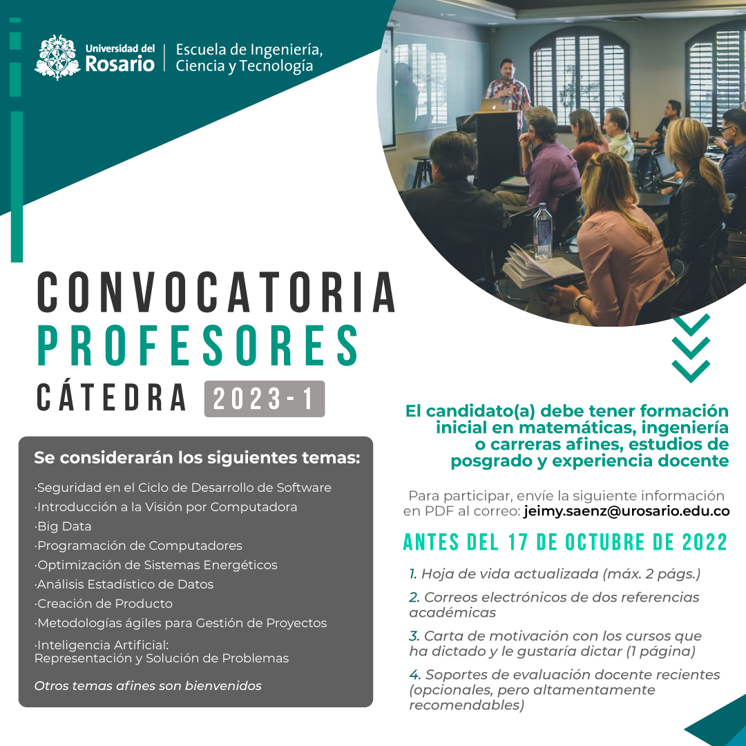 ¡Estamos buscando profes de cátedra para el período 2023-1! 

Postúlate ya🤓 #trabajo #empleo #a #work #empleos #colombia  #rrhh #empresas #job #exito #buscotrabajo #cv #vacantes #ofertalaboral