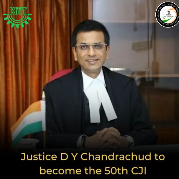 CclsrKiit's tweet photo. Justice DY Chandrachud to become the 50th Chief Justice of India.
#cclsr #KiiT https://t.co/FBHFeec0zf