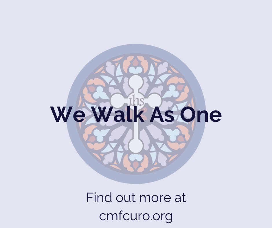 ChristMedicus's tweet photo. At @cmfcuro we are launching new services in Nov, where We Walk As One. Thru depending on Christ, we are helping members of our CURO ministry live life fully in Jesus Christ, bringing together our health- in body mind & spirit. #WeWalkAsOne #CUROCommunity #CatholicWholeHealth https://t.co/eEVhmYERcE