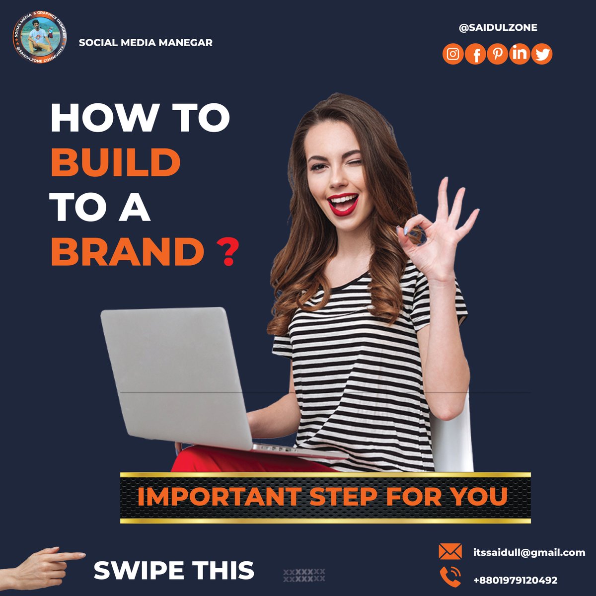 saidulzone's tweet photo. 👩💻 How do you build a brand?
🔔 Turn on post and story notification
🤙Share this post
👍 Like this post
❤ Follow
👉 Visit more @saidulone
Tags:
#instagram #instagramer
#digitalmarketing
#socialmarketing
#brand #branding
#smallbusiness
#saidul
#saidulzone https://t.co/Jk2bXOCegS
