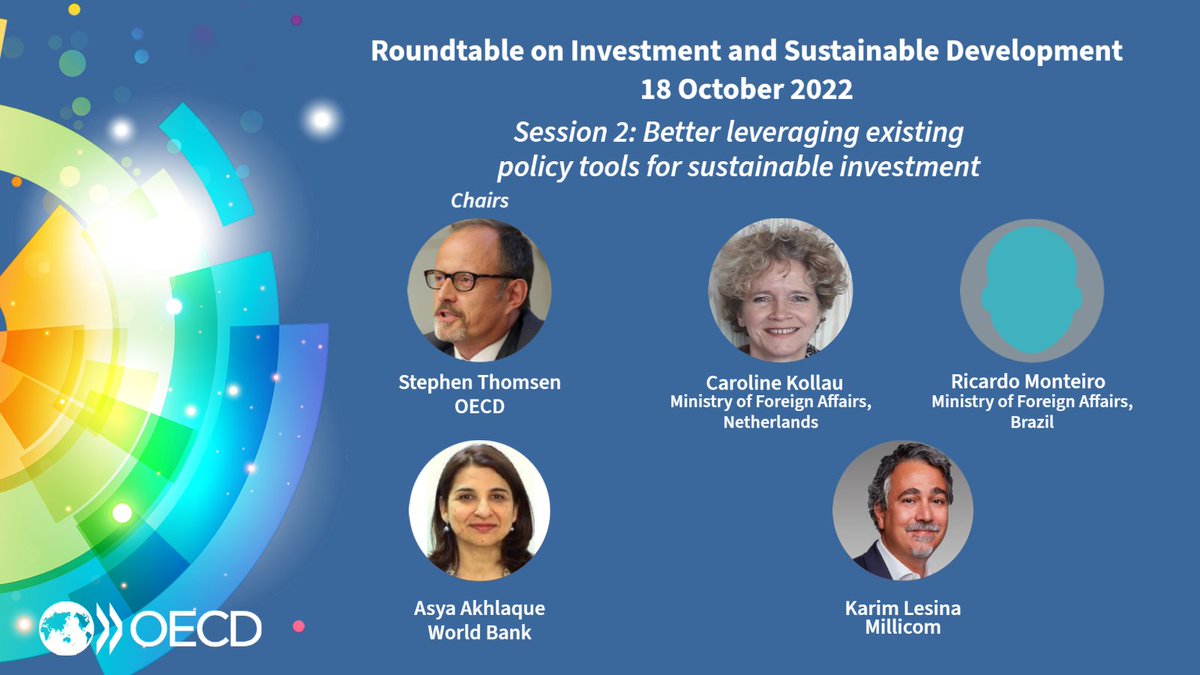 OECD_BizFin's tweet photo. 📣Join us 🗓️18 October 2022 9:30-17:00 CET 📍 Paris/online to identify concrete reforms that will unleash #sustainableinvestment and set these reforms in motion

Explore the distinguished speakers in our morning sessions below and sign up ▶�� https://t.co/QBkNIMr2vK

#fdi #sdgs https://t.co/opvsQSAcRS