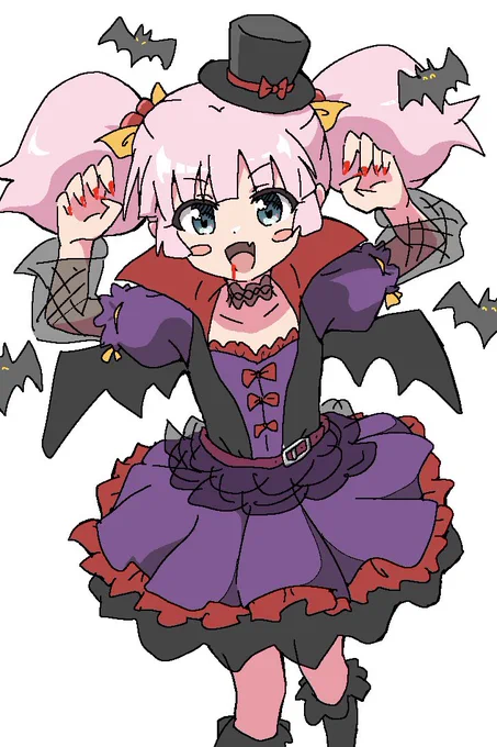 もうすぐハロウィンですね#ゆるゆり活動日記 \血ィ吸うわよ チーナだけに/ 