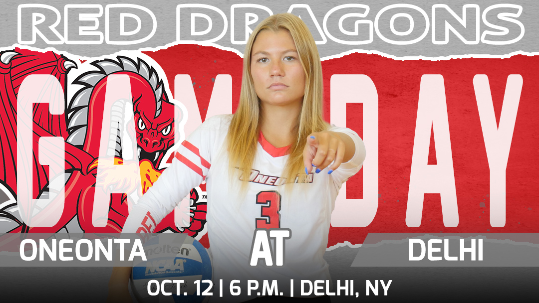 Match day! <a href="/OSVBRedDragons/">Oneonta Volleyball</a> makes the short trip to SUNY Delhi to take on the Broncos tonight at 6! #HereWeGoO #d3vb s the short trip to SUNY Delhi to take on the Broncos tonight at 6! #HereWeGoO #d3vb