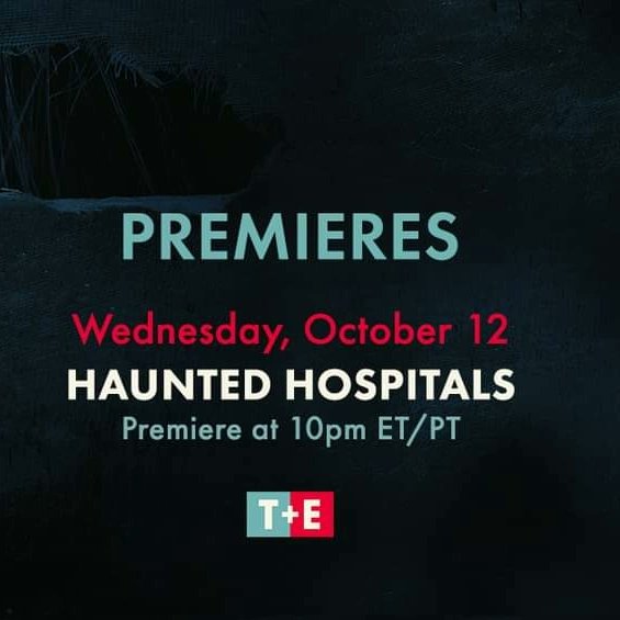 MorganKnudsen's tweet photo. Leading up to the premiere of a new season, tune in to a full day marathon of Haunted Hospitals starting at 12pm ET/PT on T+E for #CreepWeek π₯ And then catch the premiere at 10pm ET/PT tonight! π»
#TEonTV #HauntedHospitals #ParanormalTelevision #Ghosts #GhostStories #Hauntings https://t.co/idX8TXyfoY