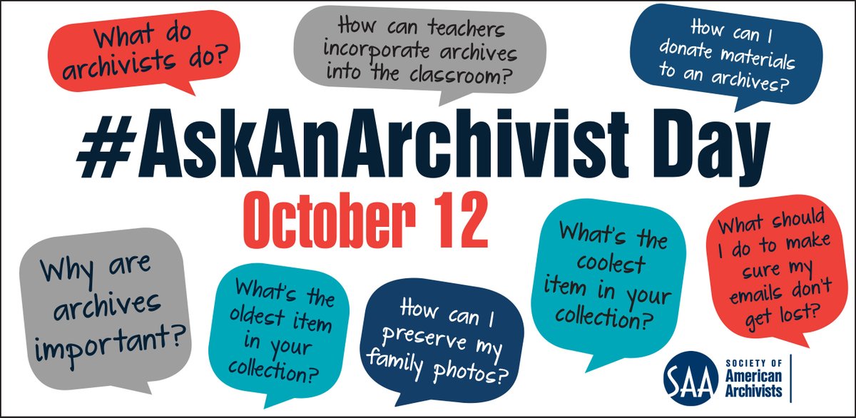We're celebrating #ArchivesMonth with #AskAnArchivistDay! What have you always wondered about the Sousa Archives? Now's the time to share your questions!