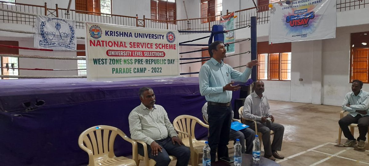APSTATENSSCELL's tweet photo. University Level Selections of West Zone NSS Pre-RD Parade Camp-2022 held@ A.L College, Vijayawada on Oct 11,2022 for Krishna University and Dr.NTRUHS.
80+ NSS Volunteers attended for selections and Appreciated them
#NssIndia 
#azadikaamritmahotsav 
#nssandhrapradeshstate 
#MOYAS https://t.co/2oNTzrDAnM