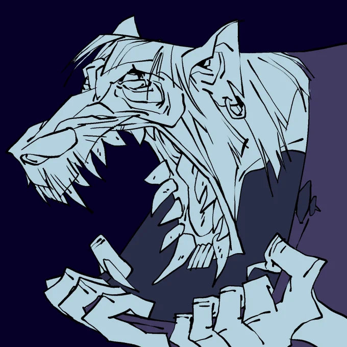have a flat version as well just to show my superb lineart that got drowned out by all the shading 