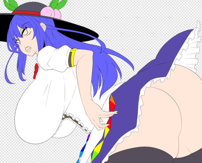 スライムに無様敗北する天子ちゃんの予定 