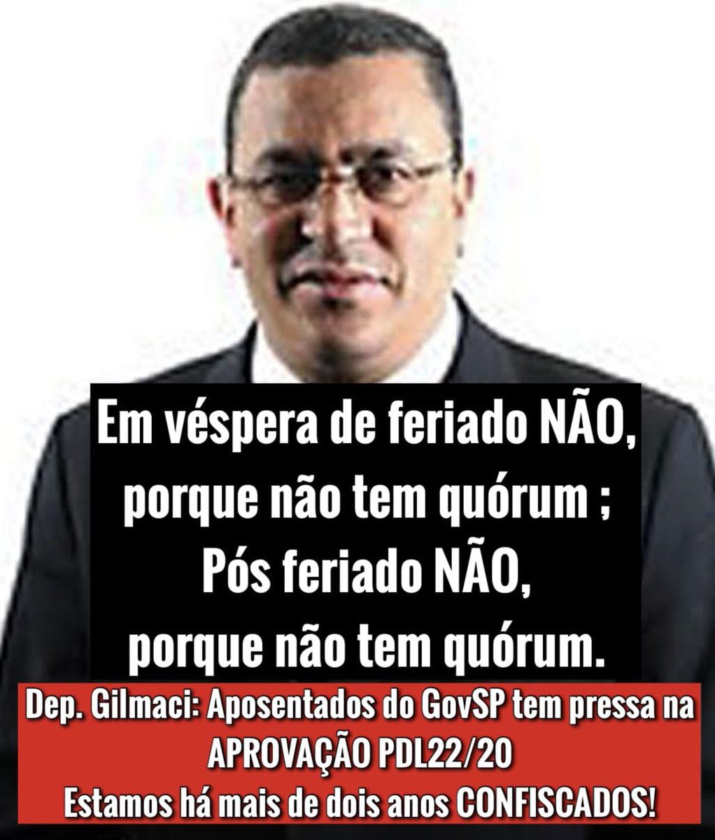 BeneditaRaimun9's tweet photo. Véspera  de feriado  não trabalha  e pós  tbem  não, Senhor  Gilmaci Santos? A palavra  VERGONHA, foi abolida  da L Portuguesa???  #RodrigoGarciaFim  @gilmacisantos10 https://t.co/CcRw4mCoM3