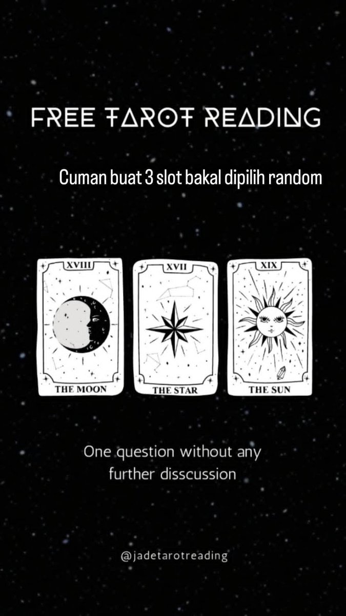 Jademoonly's tweet photo. Buruan dm ke instagram @/jadetarotreading #tarotindonesia https://t.co/GuxFImSLsE