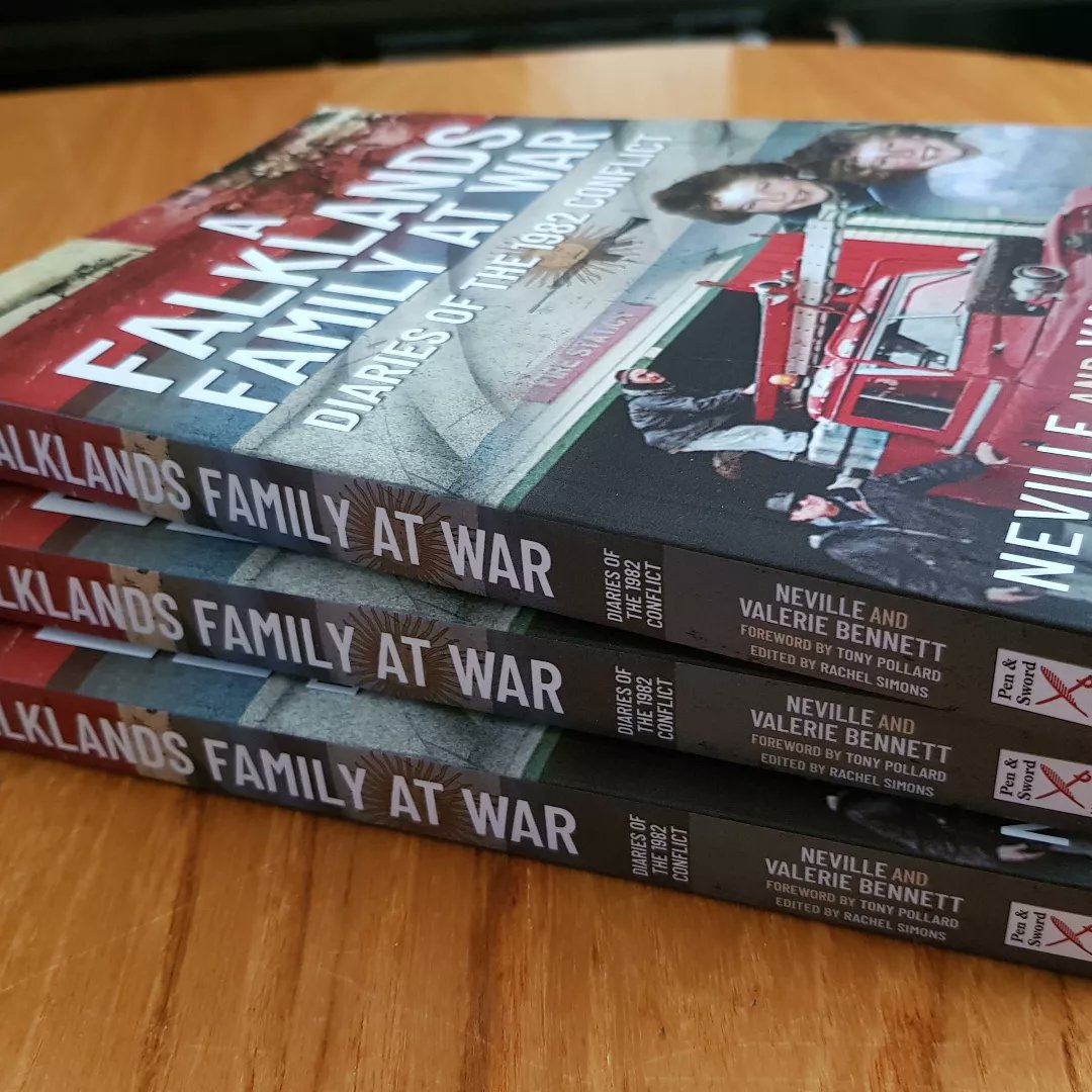 FalklandFireman's tweet photo. I received A Falklands Family at War in paperback! 
Nothing of the text has been altered. I added an In Memorium page as since the 1st edition dad has passed away
 Available from Pen&amp;Sword publishing,Amazon and bookstores 
#FW82 #FALKLANDSWAR @WARDIARYF82 #book @penswordbooks https://t.co/sml86ow4Cg