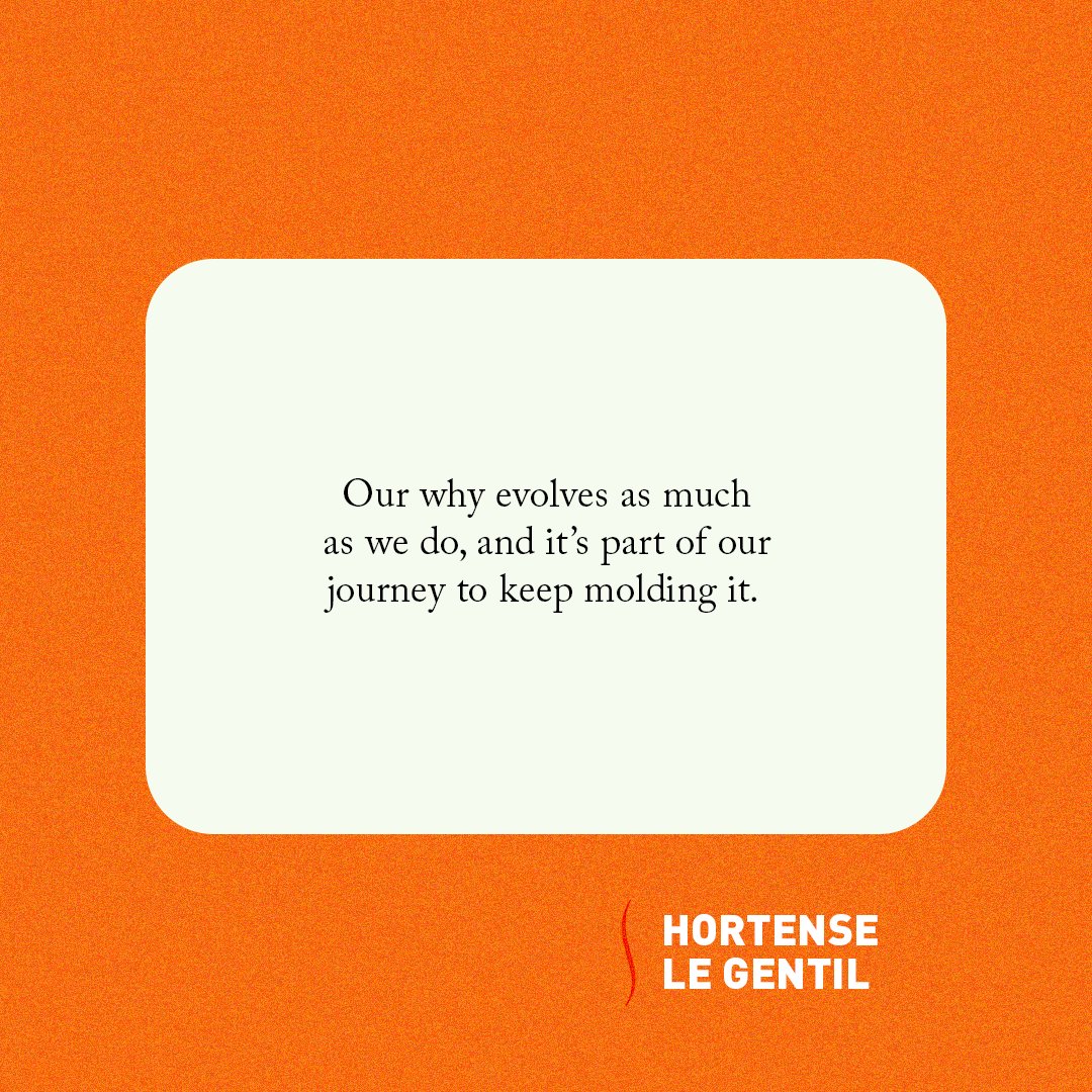 Your “why” or your purpose isn’t meant to stay the same throughout your life. It’s like a sculpture that you can add to or chisel until it makes sense for you. Louise Lally and I discuss how to shape your "why," on her podcast: bit.ly/3R1TA0R
