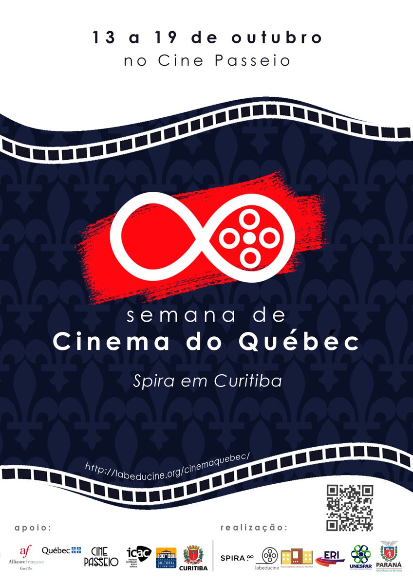 Le <a href="/QuebecBrasil/">Québec no Brasil</a> appui la semaine du Cinéma québécois à Curitiba 🇧🇷. Du 13 au 19 septembre, l'expertise audiovisuelle du Québec sera en vitrine au Cine Passeio! 22 films seront diffusés au grand public! 

🎬Connaître davantage: labeducine.org/cinemaquebec/

<a href="/MCCQuebec/">Culture Québec</a>
@NathalieRoyCAQ