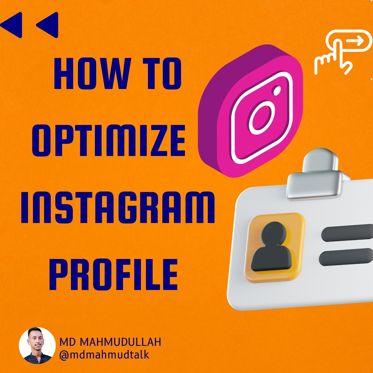 𝐇𝐎𝐖 𝐓𝐎 𝐎𝐏𝐓𝐈𝐌𝐈𝐙𝐄 𝐈𝐍𝐒𝐓𝐀𝐆𝐑𝐀𝐌 𝐏𝐑𝐎𝐅𝐈𝐋𝐄.

Check This Post👇
instagram.com/p/CivQX6bPpiQ/

#DigitalMarketing #Instagram #mdmahmudtalk #LISA #HaniaAamir