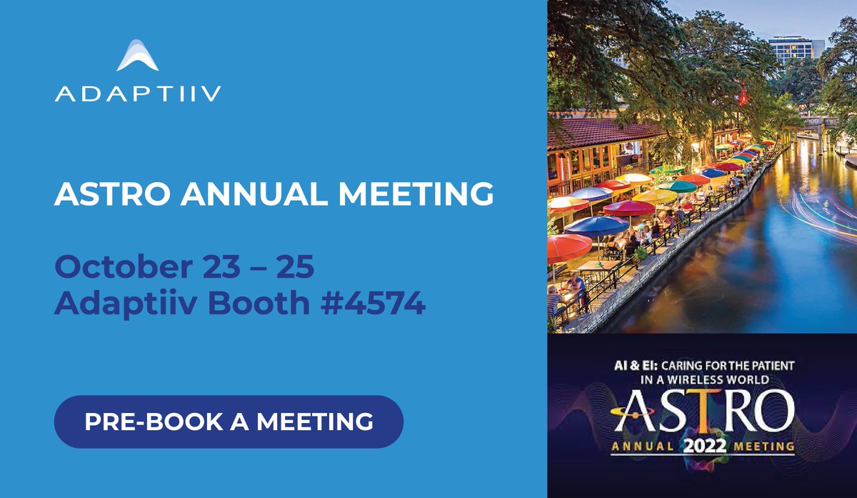 Are you attending this year's #ASTRO2022 Annual Meeting? If so, pre-book a meeting with our clinical team to see Adaptiiv's 3D printing software solution in action: hubs.li/Q01pyxtR0

Or simply stop by Adaptiiv booth #4574 to speak directly with our product experts!