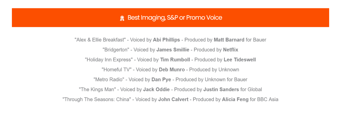 JCVoiceTalent's tweet photo. Yayyyyyy. #Vox Award nomination !
#voiceover https://t.co/2LwMyH0yOd