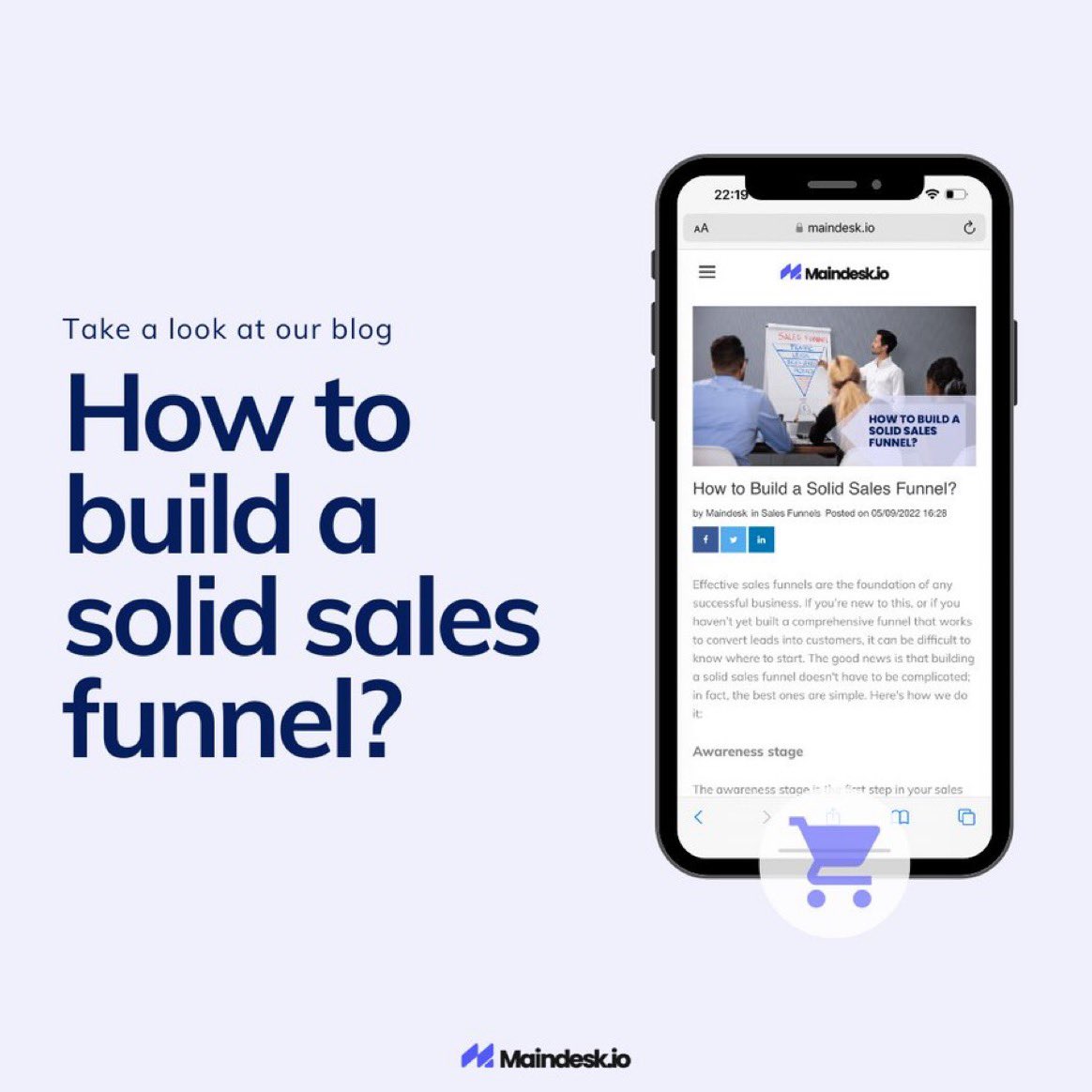 Maindesk_io's tweet photo. Check out our blog on How to build a solid sales funnel 🚀

https://t.co/yQqqMEzZ4t https://t.co/3Jyp62FhnQ