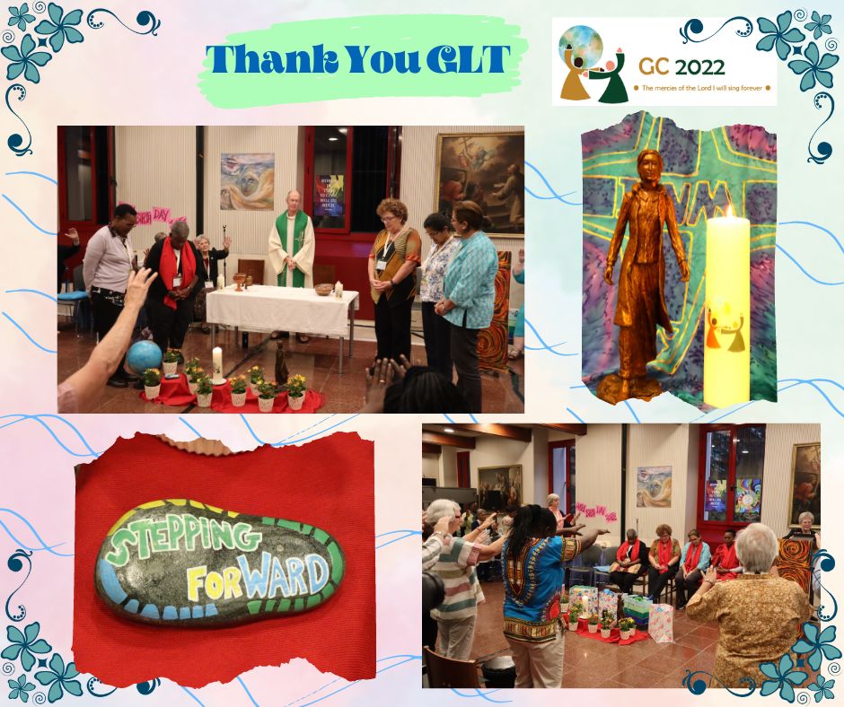 IBVMComms's tweet photo. We thank the Institute Leadership Team for guiding us so ably and prayerfully over these past 8 years. We are so grateful for the gifts you have shared with us. Jesus say Amen! #ibvmgc2022 https://t.co/kUwAt4vaYz