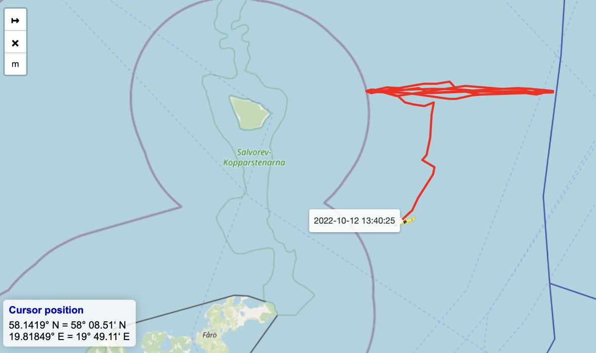 K_tikka's tweet photo. #Uivelo's GOOM mission was successfully recovered by @AK_Mazur @VOTO_Knowledge. This mission started on Sep 22 and was a @SMHI mission funded by @JERICORI TNA. @FMI_marine #BalticSea #Slocum https://t.co/AIV6wnNPWj