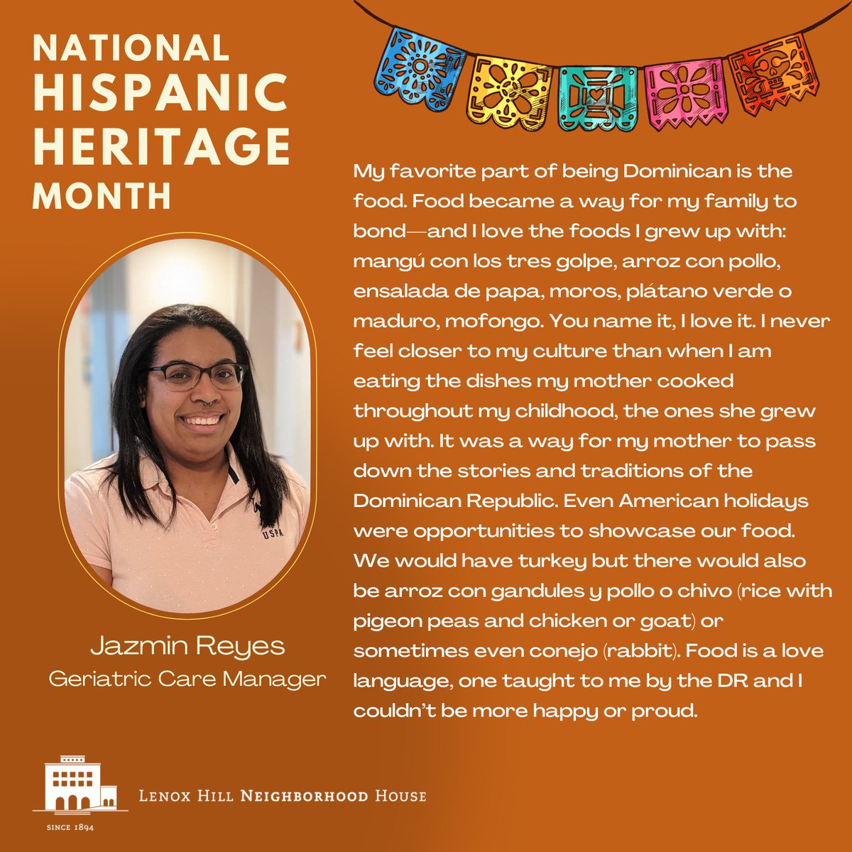 In celebration of #NationalHispanicHeritageMonth, we continue to highlight the beautiful diversity of the #Hispanic and #Latinx community and culture through the upbringings, traditions and personal experiences of our staff members.