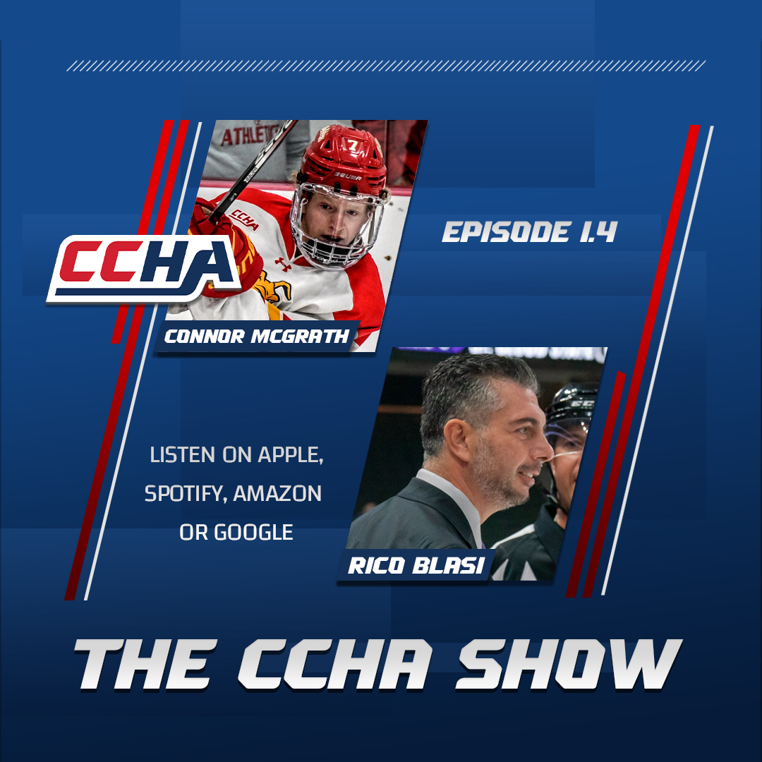 🎧: Episode 1.4 just dropped, featuring Connor McGrath and Rico Blasi! 

Find "The CCHA Show" wherever you listen to podcasts. Follow and subscribe today.

#CCHAHockey