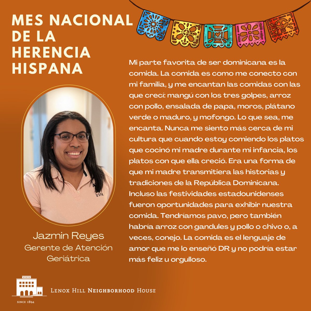 En celebración del Mes Nacional de la Herencia Hispana, destacamos la hermosa diversidad de la comunidad y la cultura hispana y latina a través de la educación, las tradiciones y las experiencias personales de los miembros de nuestro personal.
#HispanicHeritageMonth2022