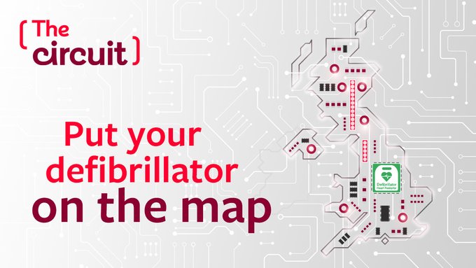 OFFICIALWMAS's tweet photo. With less than 1 in 10 people surviving an out-of-hospital cardiac arrest in the UK, we need everyone who maintains a defibrillator to register their devices on The Circuit to help increase survival rates💓.

Register your defib on The Circuit today 👇 https://t.co/XNAHc1FOXO https://t.co/gHy9e1m8O6
