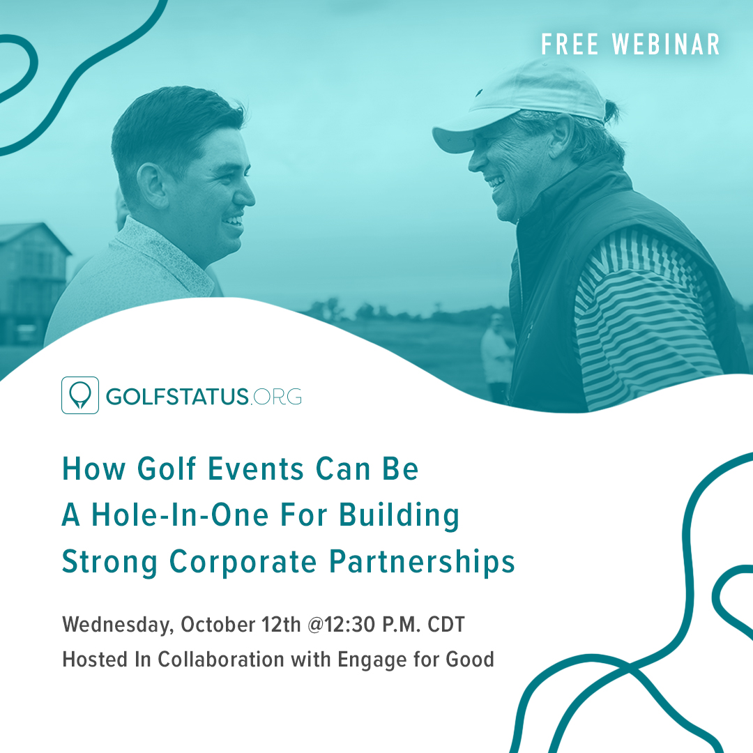 GolfStatus's tweet photo. ❗️Last chance❗️
Sign up for the FREE "How Golf Events Can Be A Hole-In-One for Building Strong Corporate Partnerships" webinar!

Hosted in collaboration with @EngageForGood 
TODAY at 12:30 pm Central

Your seat is waiting!  ➡️ https://t.co/mG6bqhf5z4 https://t.co/rvjBY0GIo1