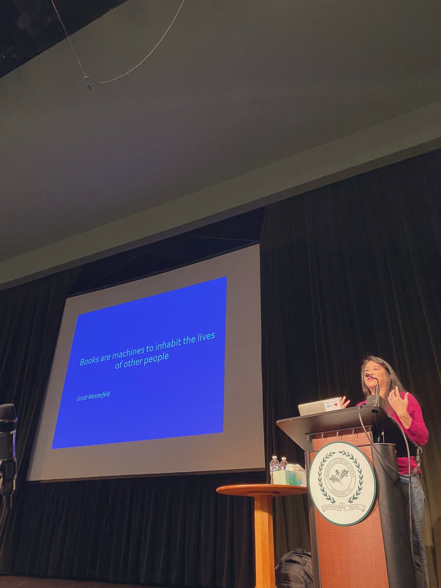 “I like to write books about marginalized people with stories that need to be told…add to the worlds’Empathy bucket.” @IWGregorio #diversity <a href="/BWiseCCDS/">Brian Wise</a> <a href="/ccdsnews/">CharlotteCountryDay</a> <a href="/CMS_Libraries/">CMS Library Media</a> #MentalHealthMatters