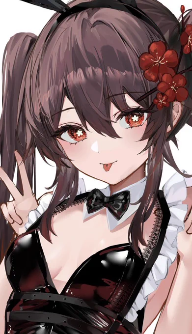 胡桃(バニー服)を先行公開しました!【タイムラプス】【服差分(水着)】【PSDデータ配布】fanBOX  