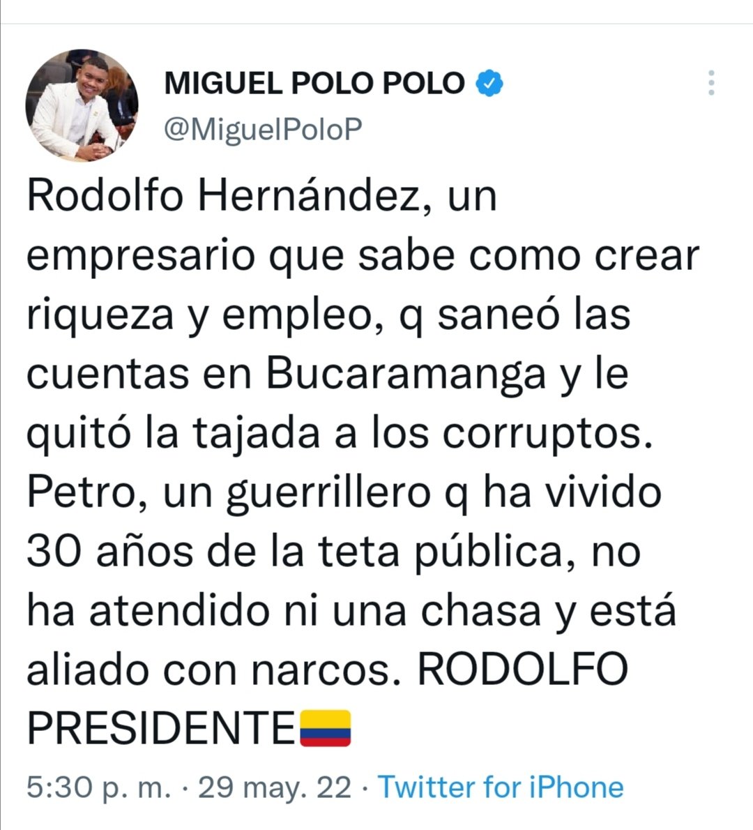javing24's tweet photo. @MiguelPoloP la representación del Uribismo: Hipocresía, conveniencia, deslealtad, populismo y odio. Ya vieron? https://t.co/kRdyjLYnFN