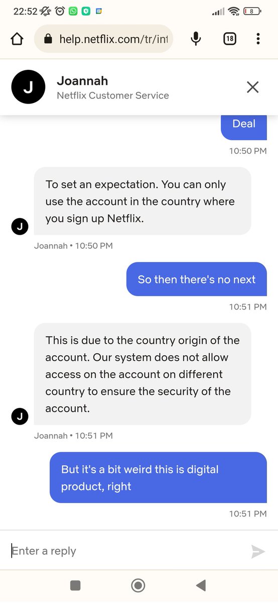 sezai_ozdmr's tweet photo. .@netflix Dude come on 😂So country by country I need to subs then . This is entertainment service not a banking 🙃 https://t.co/aQ8MtMuNuM
