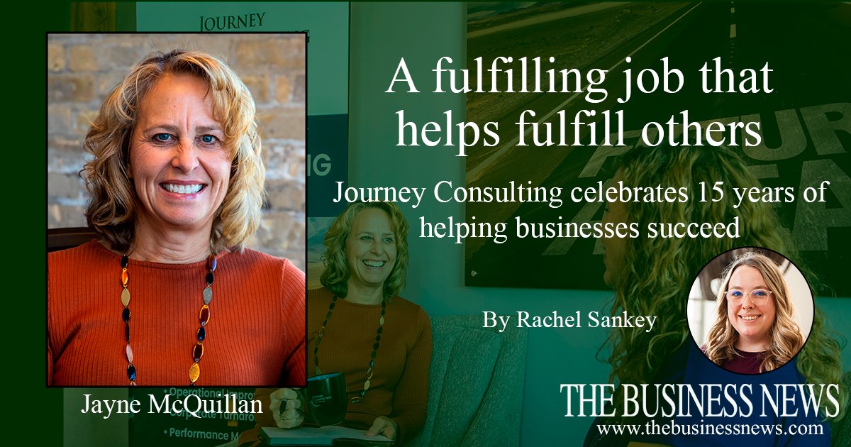 BusinessNewsWI's tweet photo. As Journey Consulting celebrates 15 years, owner Jayne McQuillan (@jmmcquillan) reflects on her own path towards #Entrepreneurship &amp; on the impact her business has had locally: https://t.co/ls1imdbVL3 https://t.co/dJFcWg8kKF