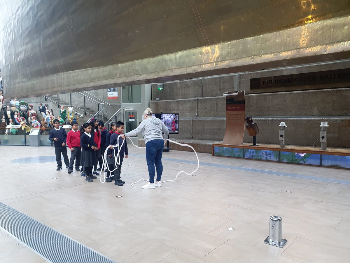 Thames_Academy's tweet photo. Great interaction by students of all ages, visiting international and local families for Rope the Cleat activity &amp; #Thames Quiz  @RMGreenwich #CuttySark for #maritimeUK week 🙌  #careersonthethames @MaritimeUK thank you for supporting @citycruises @CoryGroupUK @WatermensCompan https://t.co/mbWVeLfZqv