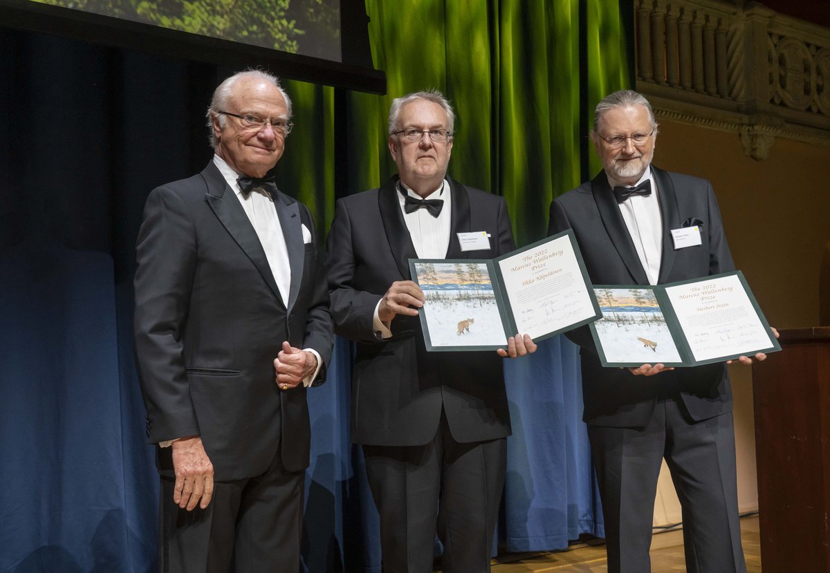 Prof. Ilkka Kilpeläinen and Prof. Herbert Sixta receives the 2022 Marcus Wallenberg Prize https://t.co/eTicLcy4Uz